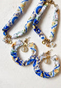 Parure Gioielli Maioliche Siciliane in Tessuto